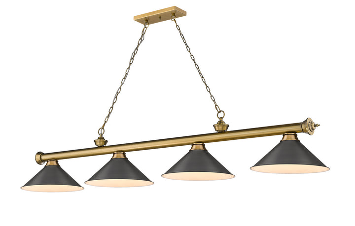 Z-Lite Cordon 2306-4RB-BRZ15 Pendant Light - Rubbed Brass