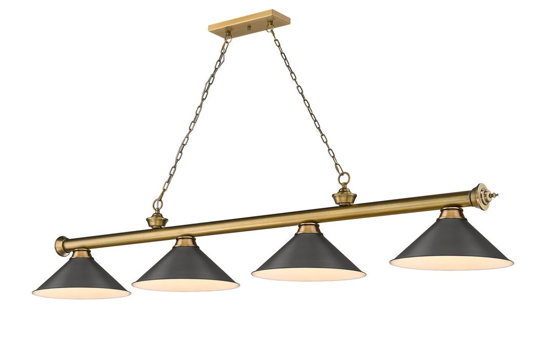 Z-Lite Cordon 2306-4RB-BRZ15 Pendant Light - Rubbed Brass