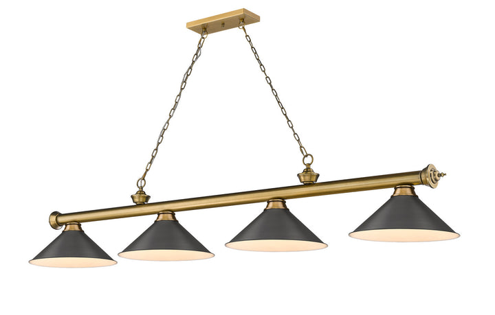 Z-Lite Cordon 2306-4RB-BRZ15 Pendant Light - Rubbed Brass