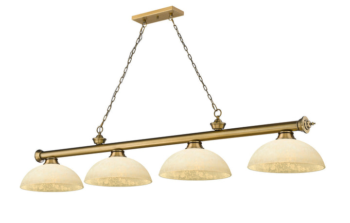 Z-Lite Cordon 2306-4RB-DGM14 Pendant Light - Rubbed Brass