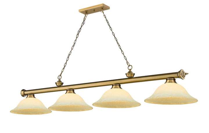 Z-Lite Cordon 2306-4RB-GM16 Pendant Light - Rubbed Brass