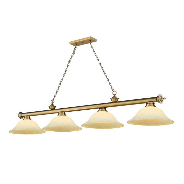 Z-Lite Cordon 2306-4RB-GM16 Pendant Light - Rubbed Brass