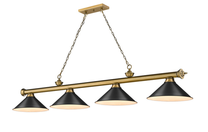 Z-Lite Cordon 2306-4RB-MB15 Pendant Light - Rubbed Brass