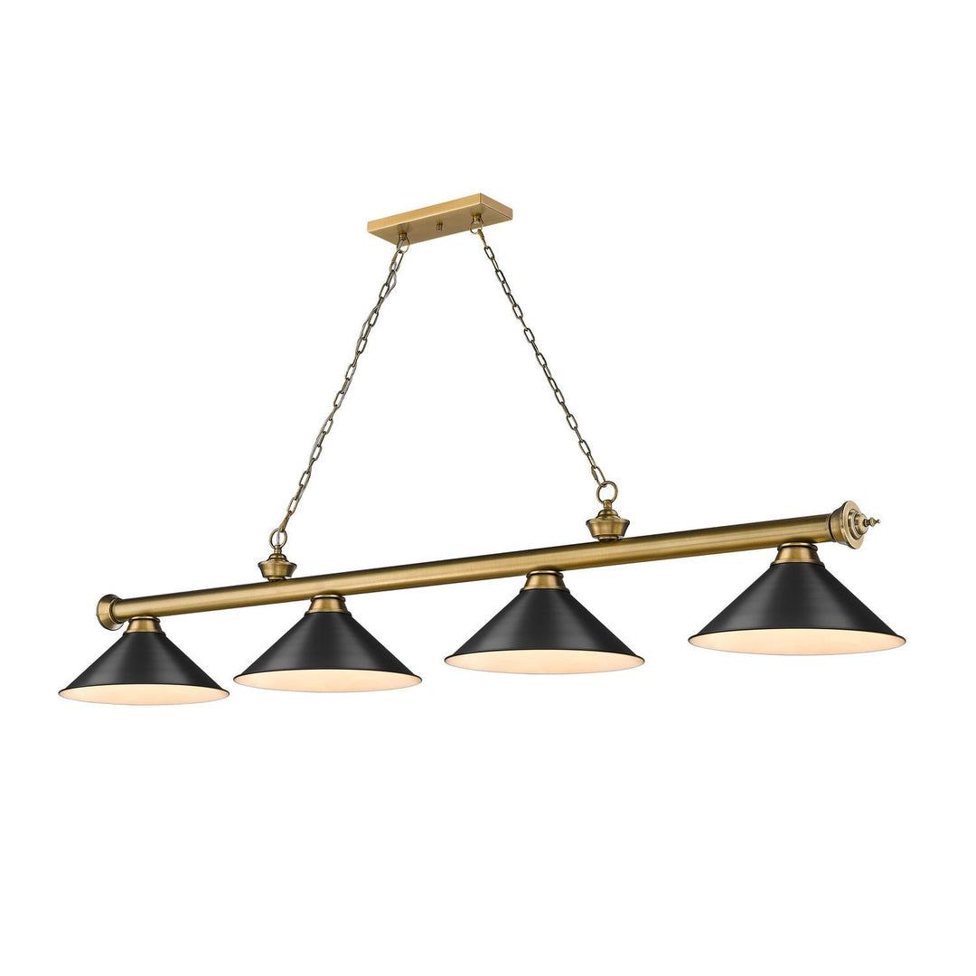 Z-Lite Cordon 2306-4RB-MB15 Pendant Light - Rubbed Brass