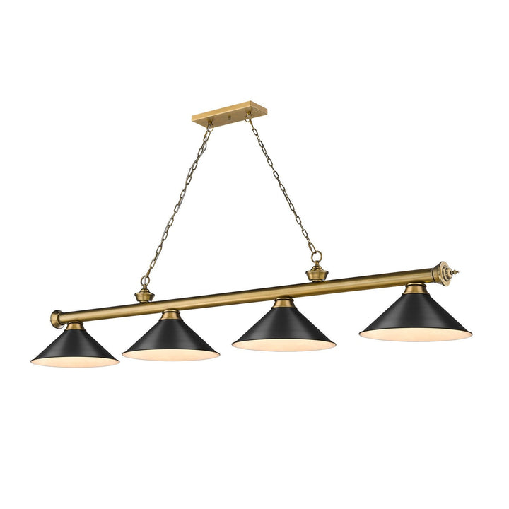 Z-Lite Cordon 2306-4RB-MB15 Pendant Light - Rubbed Brass