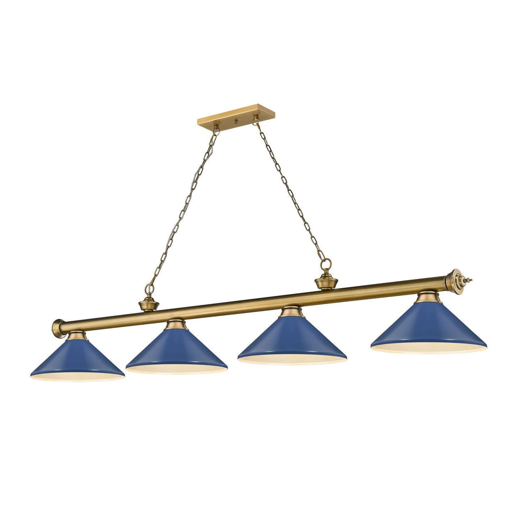 Z-Lite Cordon 2306-4RB-MNB Pendant Light - Rubbed Brass