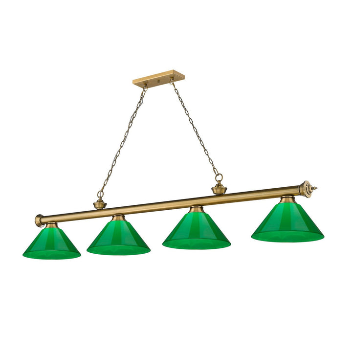 Z-Lite Cordon 2306-4RB-PGR Pendant Light - Rubbed Brass