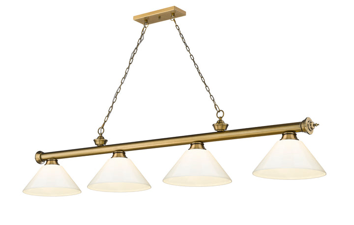 Z-Lite Cordon 2306-4RB-PWH Pendant Light - Rubbed Brass