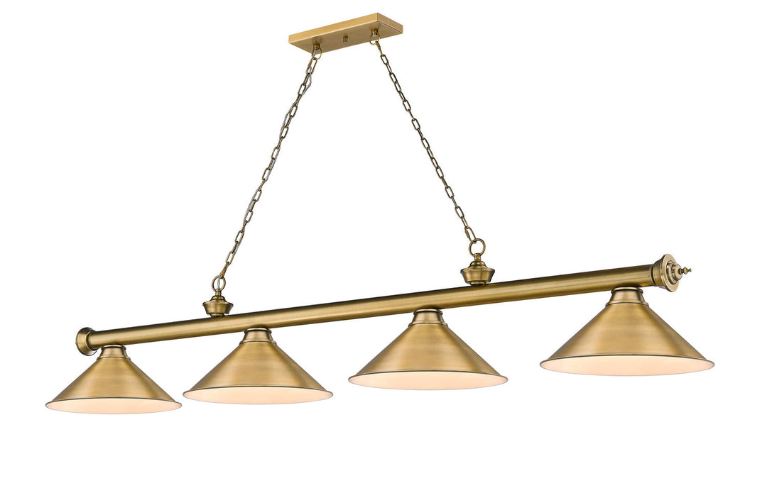 Z-Lite Cordon 2306-4RB-RB15 Pendant Light - Rubbed Brass