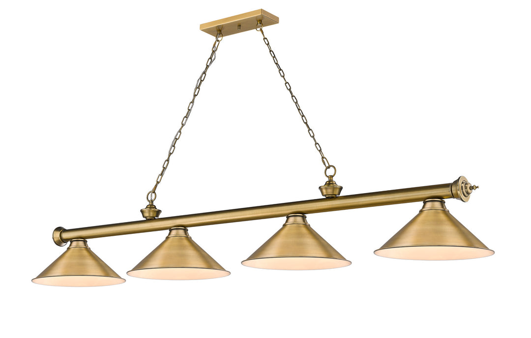 Z-Lite Cordon 2306-4RB-RB15 Pendant Light - Rubbed Brass