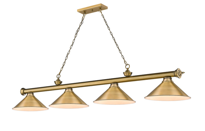 Z-Lite Cordon 2306-4RB-RB15 Pendant Light - Rubbed Brass