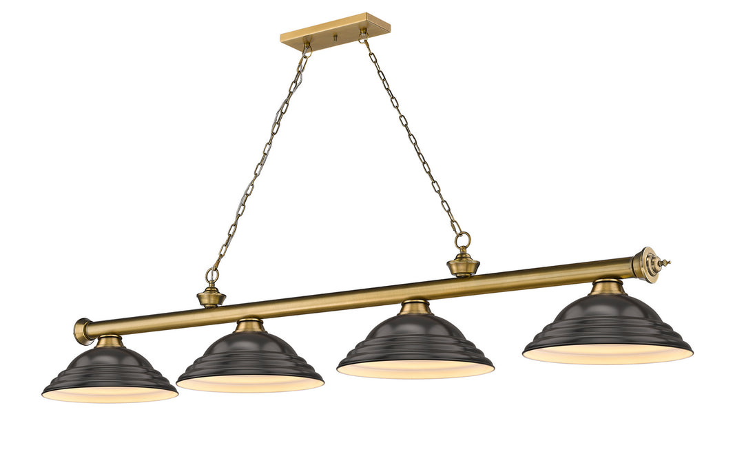 Z-Lite Cordon 2306-4RB-SBRZ Pendant Light - Rubbed Brass