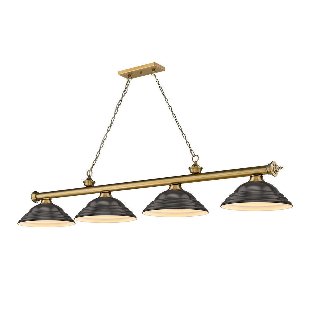Z-Lite Cordon 2306-4RB-SBRZ Pendant Light - Rubbed Brass