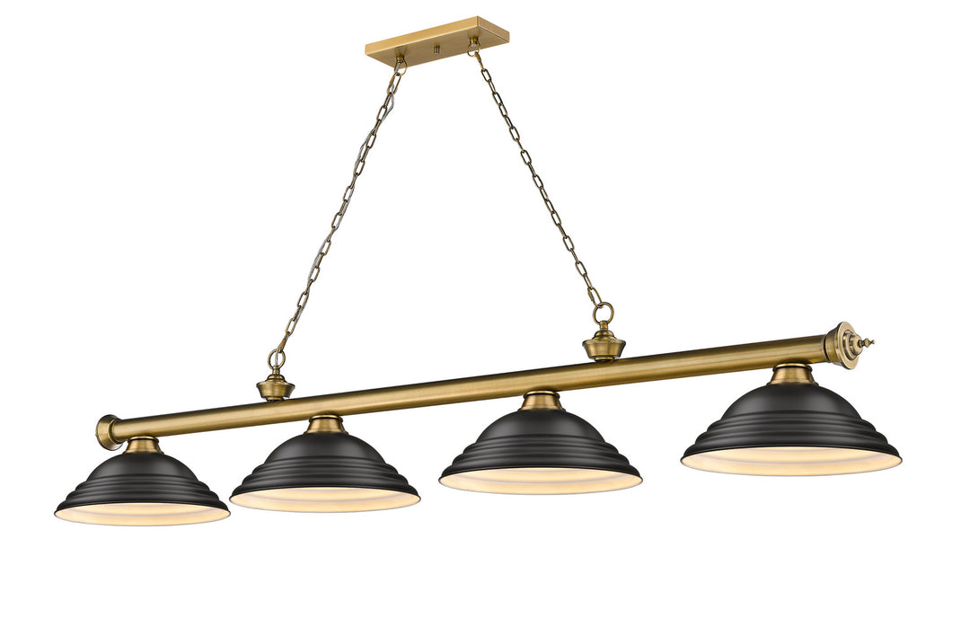 Z-Lite Cordon 2306-4RB-SMB Pendant Light - Rubbed Brass