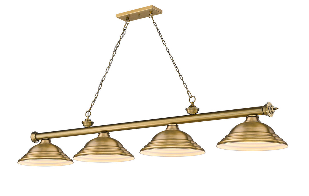 Z-Lite Cordon 2306-4RB-SRB Pendant Light - Rubbed Brass