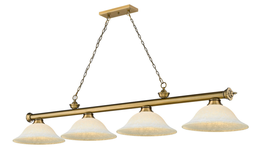 Z-Lite Cordon 2306-4RB-WM16 Pendant Light - Rubbed Brass