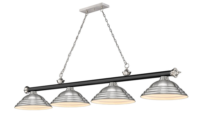 Z-Lite Cordon 2306-4MB-BN-SBN Pendant Light - Matte Black / Brushed Nickel