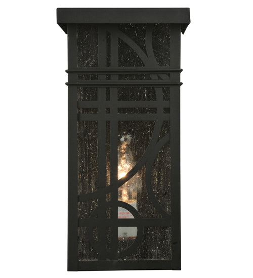 Meyda Tiffany Lighting 116774 Revival One Light Wall Sconce Outdoor Black