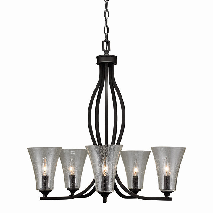 Russell Onyx 138-615/BLK Chandelier Light - Black