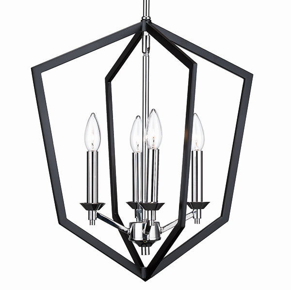 Russell Victoria 255-918/BLK/CHR Pendant Light - Black