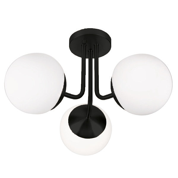 Russell Eclipse 388-015/BLK/OP Ceiling Light - Black