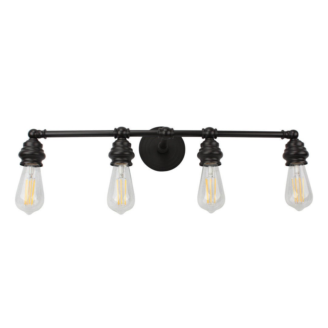 Russell 700-604/BLK Bath Vanity Light 6 in. wide - Black