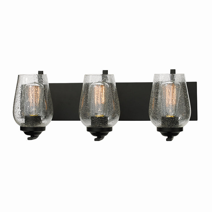 Russell Bordeaux 782-603/BLK Bath Vanity Light 9 in. wide - Black