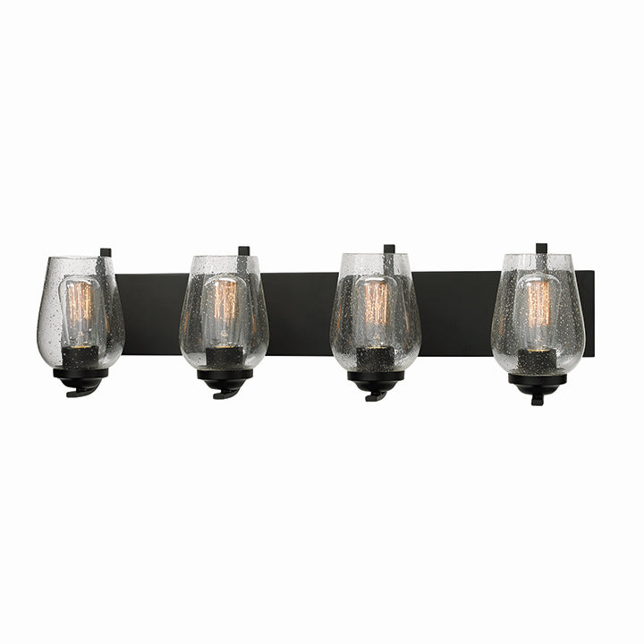 Russell Bordeaux 782-604/BLK Bath Vanity Light 9 in. wide - Black