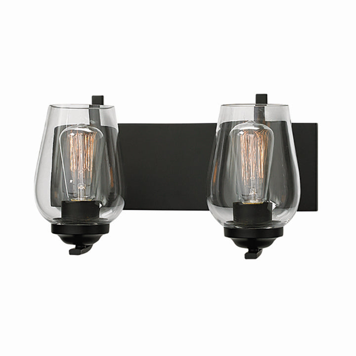 Russell Bordeaux 783-602/BLK Bath Vanity Light 9 in. wide - Black