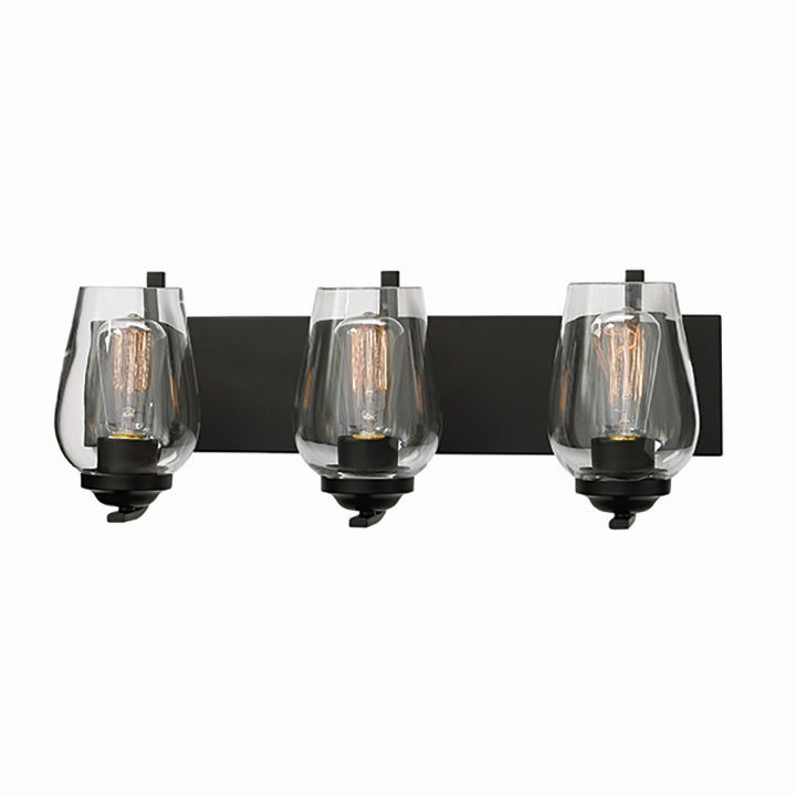 Russell Bordeaux 783-603/BLK Bath Vanity Light 9 in. wide - Black