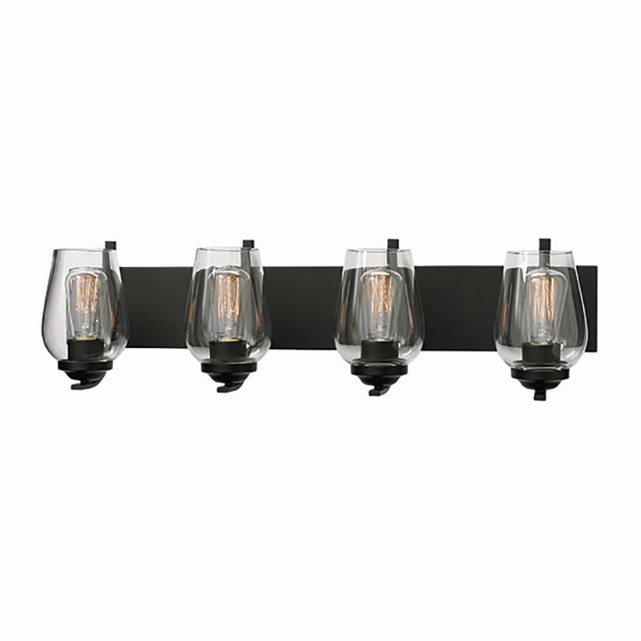 Russell Bordeaux 783-604/BLK Bath Vanity Light 9 in. wide - Black