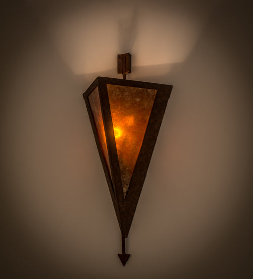 Meyda Tiffany Desert Arrow 116843 Wall Light - Rusty Nail/Amber Mica