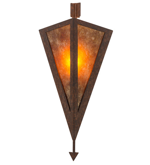 Meyda Tiffany Desert Arrow 116843 Wall Light - Rusty Nail/Amber Mica