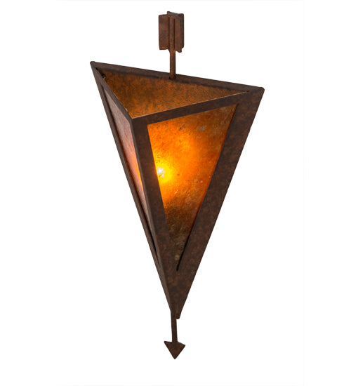 Meyda Tiffany Desert Arrow 116843 Wall Light - Rusty Nail/Amber Mica