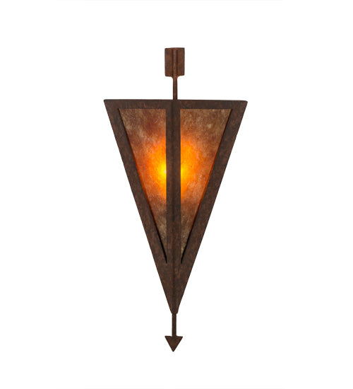 Meyda Tiffany Desert Arrow 116843 Wall Light - Rusty Nail/Amber Mica