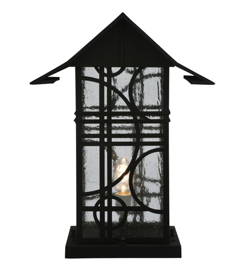 Meyda Tiffany Lighting 116852 Revival One Light Post Mount Outdoor Black
