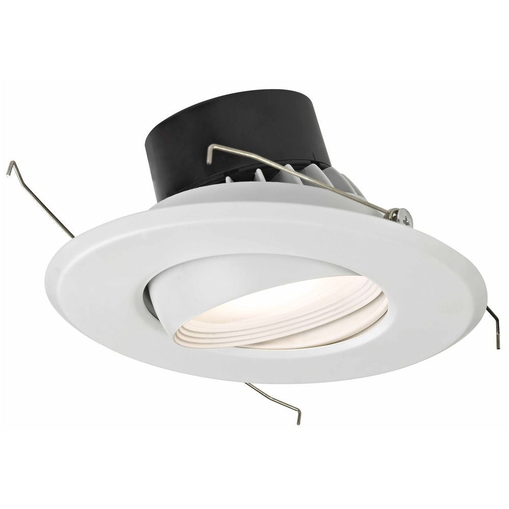 Recesso Lighting 10906-05 Recesso 5`` - 6`` Adjustable Eyeball Recessed Light White