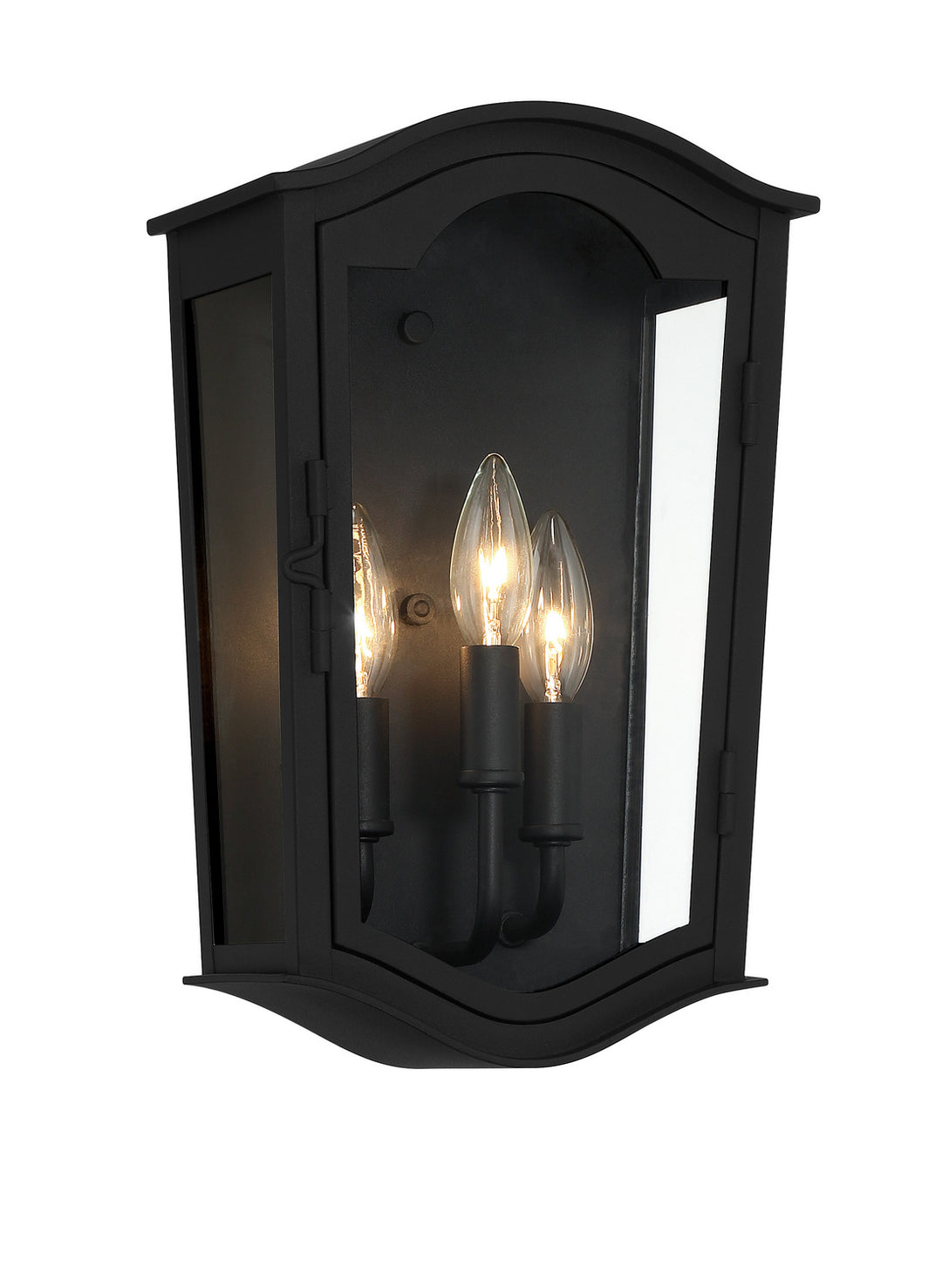 Minka-Lavery Lighting 73201-66 Houghton Hall Three Light Outdoor Wall Mount Outdoor Black