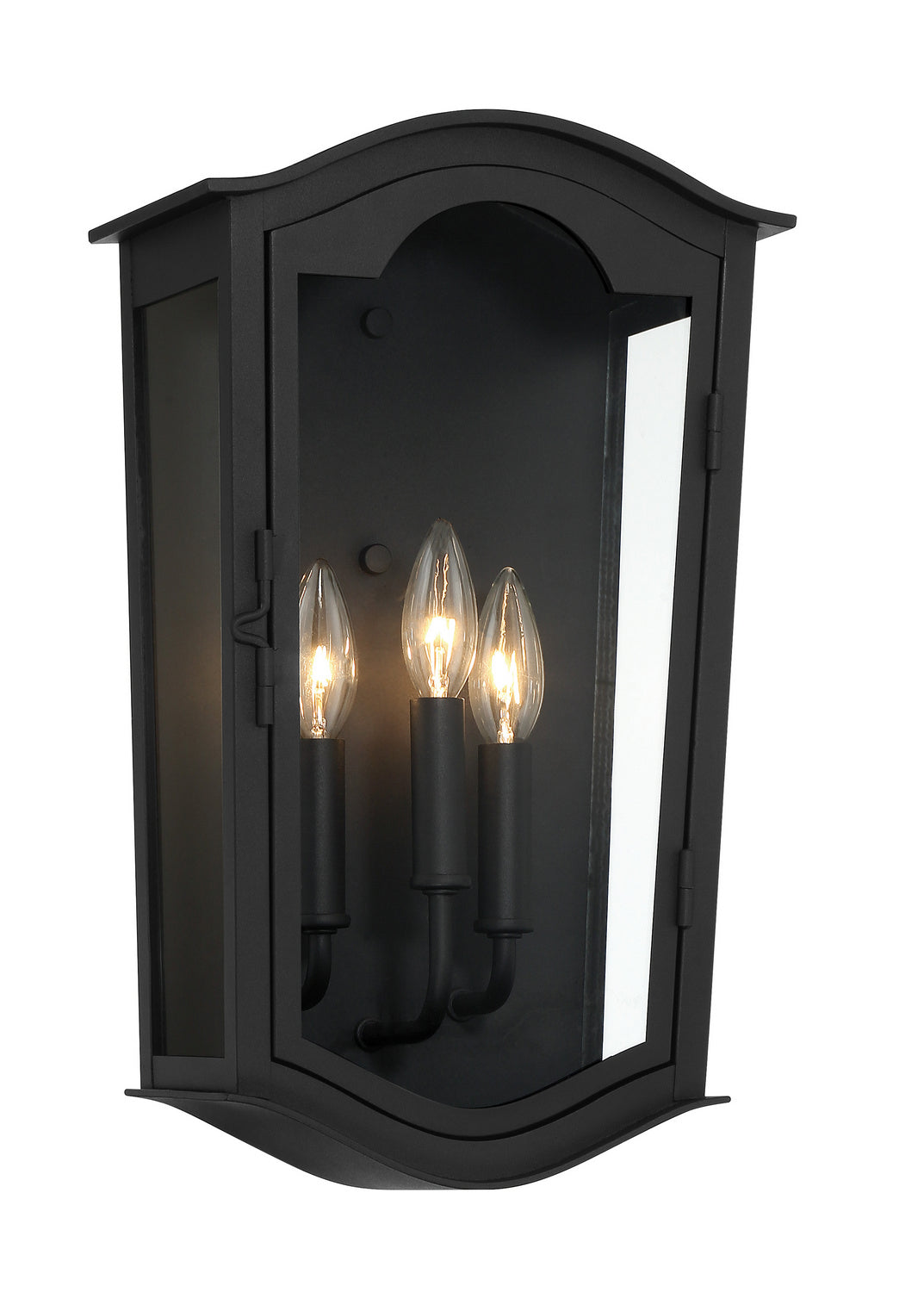 Minka-Lavery Lighting 73202-66 Houghton Hall Three Light Outdoor Wall Mount Outdoor Black