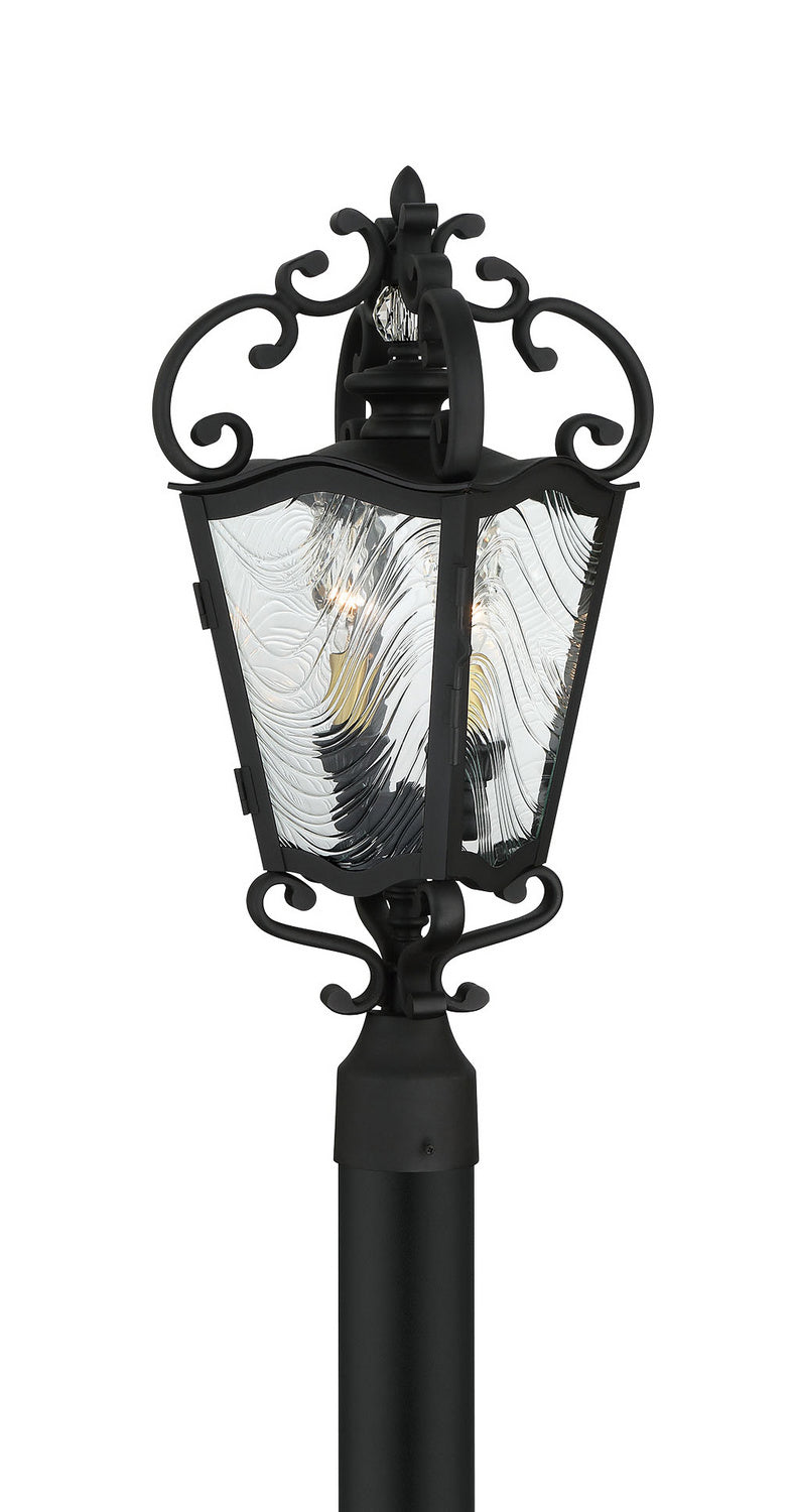 Minka-Lavery Lighting 9335-661 Brixton Ivy Two Light Outdoor Post Mount Outdoor Black