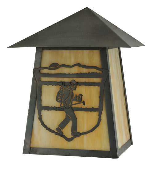 Meyda Tiffany Lighting 116860 Lake Clear Lodge One Light Wall Sconce Outdoor Bronze / Dark