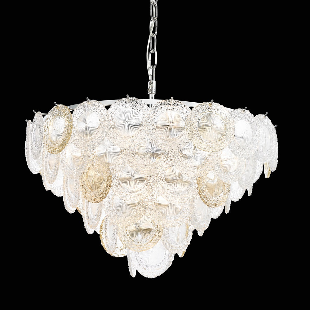 StarFire Murano 8824CH Chandelier Light - Chrome