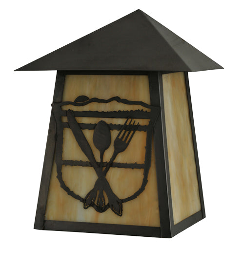 Meyda Tiffany Lighting 116862 Lake Clear Lodge One Light Wall Sconce Outdoor Bronze / Dark