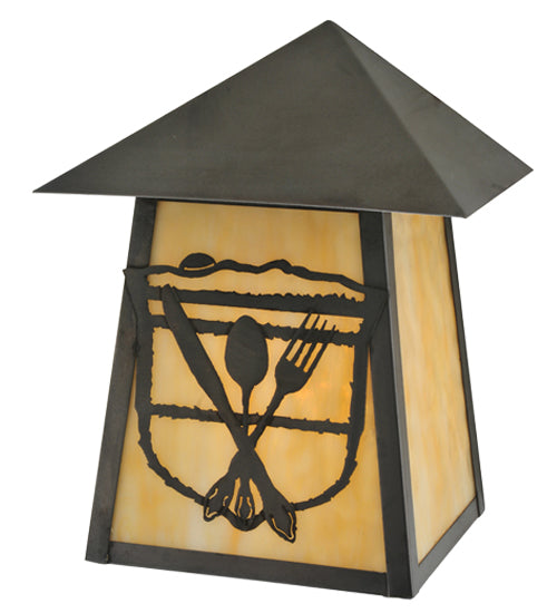 Meyda Tiffany Lighting 116862 Lake Clear Lodge One Light Wall Sconce Outdoor Bronze / Dark
