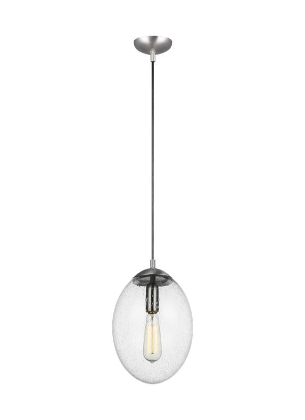Visual Comfort Studio Leo - Hanging Globe 6601801EN7-04 Pendant Light - Satin Aluminum