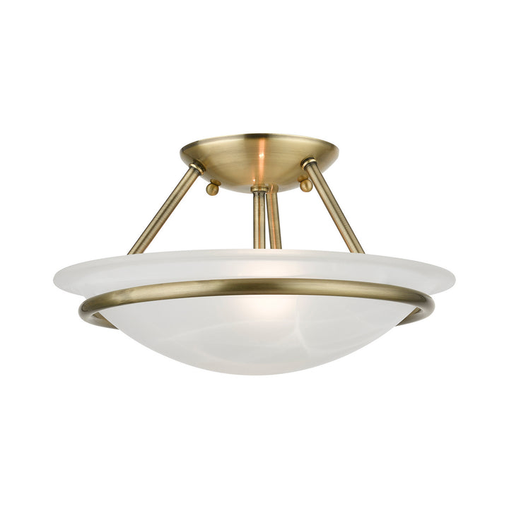 Livex Newburgh 4823-01 Ceiling Light - Antique Brass