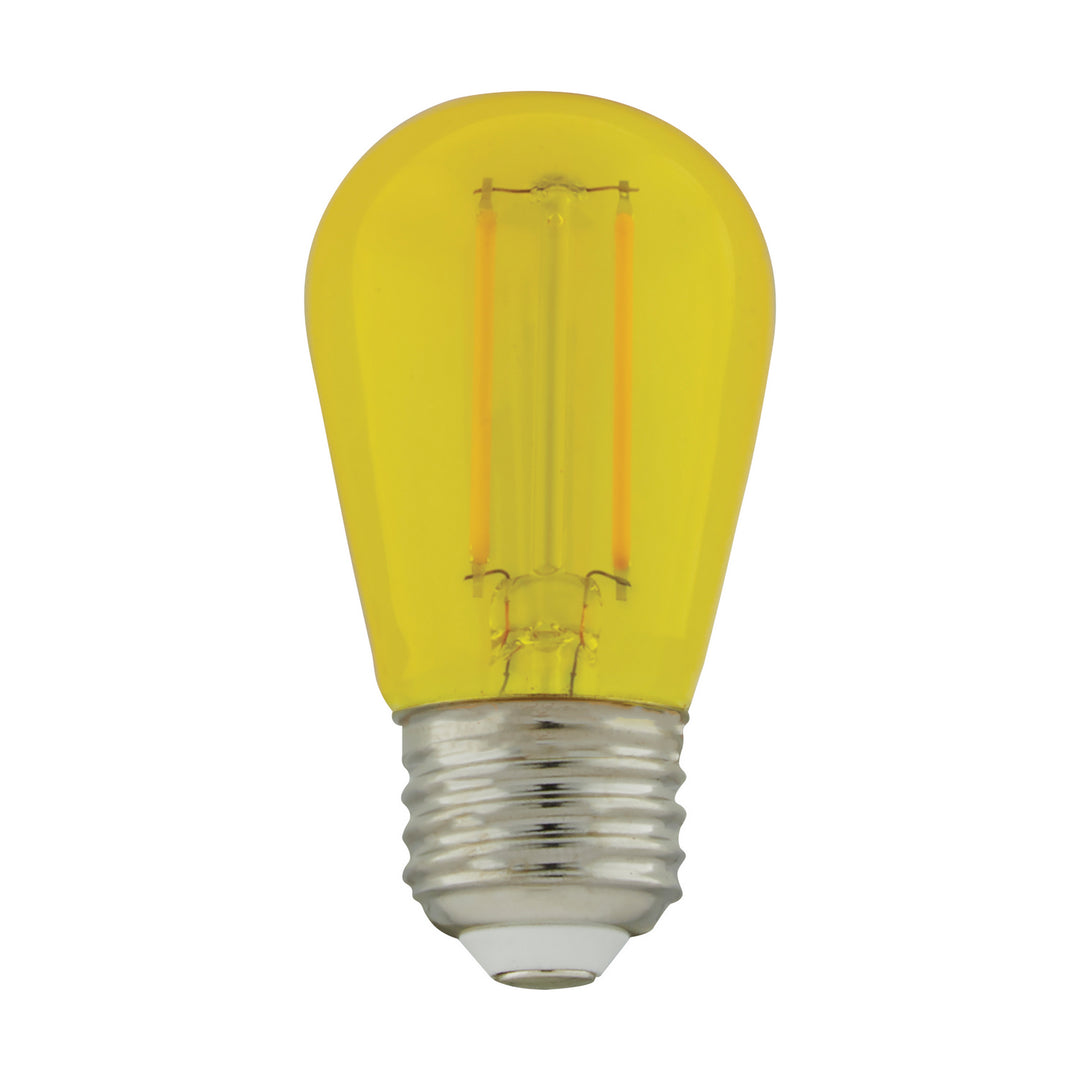 Satco Lighting S8025   Light Bulb Transparent Yellow