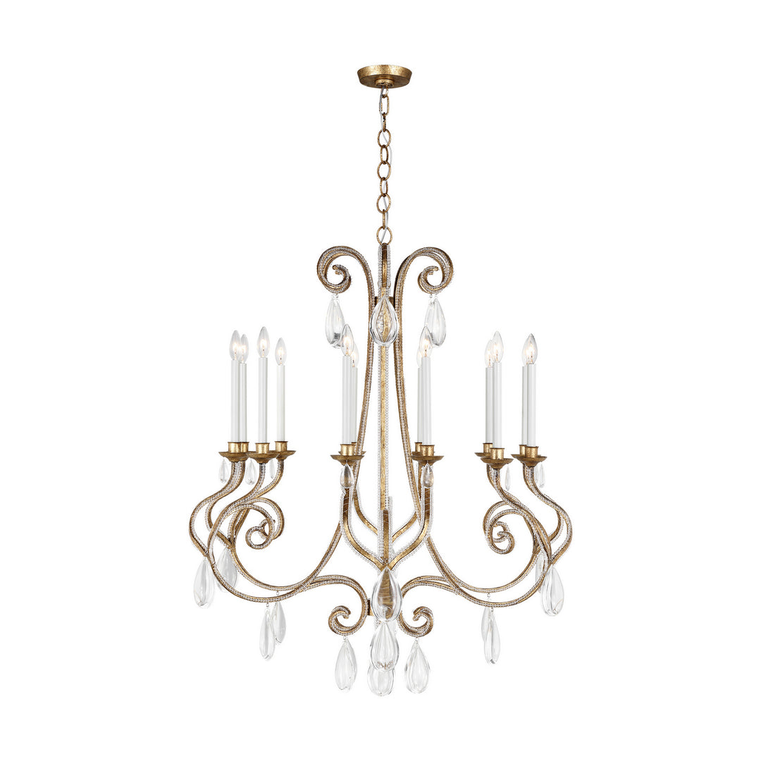Visual Comfort Studio Kinsale CC15312ADB Chandelier Light - Antique Gild