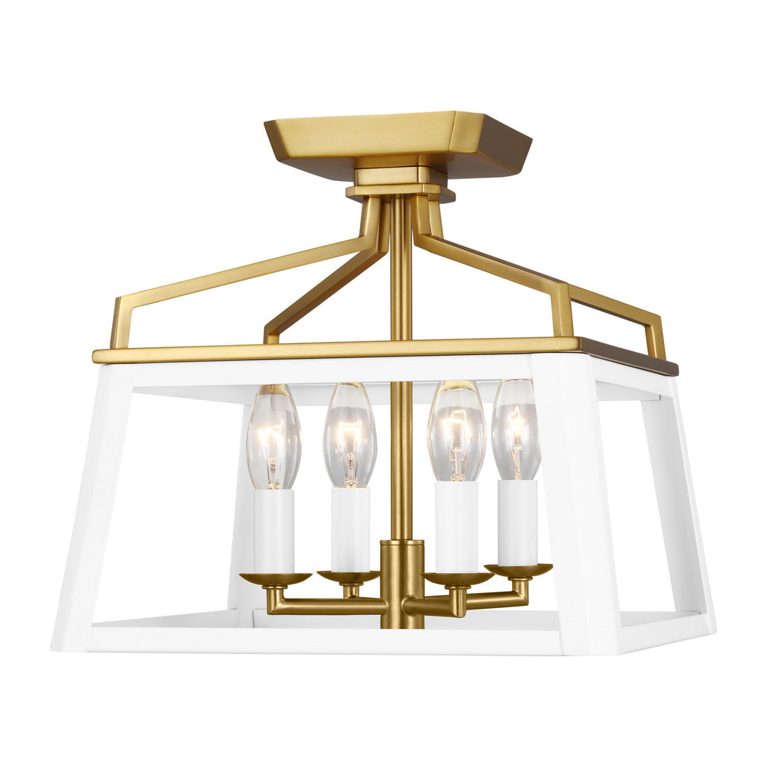 Visual Comfort Studio Carlow CF1084MWTBBS Ceiling Light - White Matte