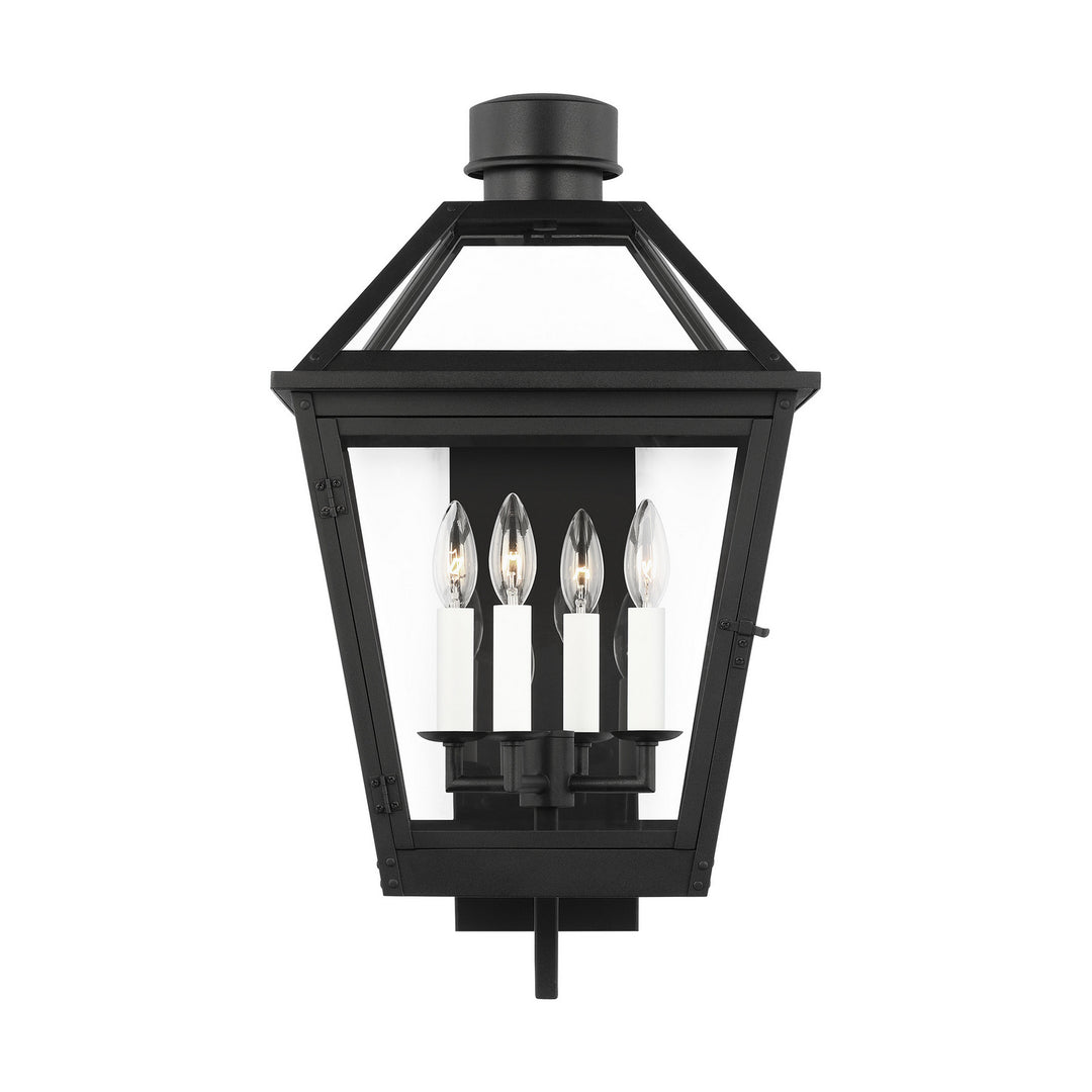 Visual Comfort Studio CO1374TXB Hyannis Four Light Lantern Outdoor Black